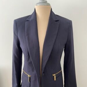 NEW MICHAEL KORS suit jacket blue size 2 P NWT